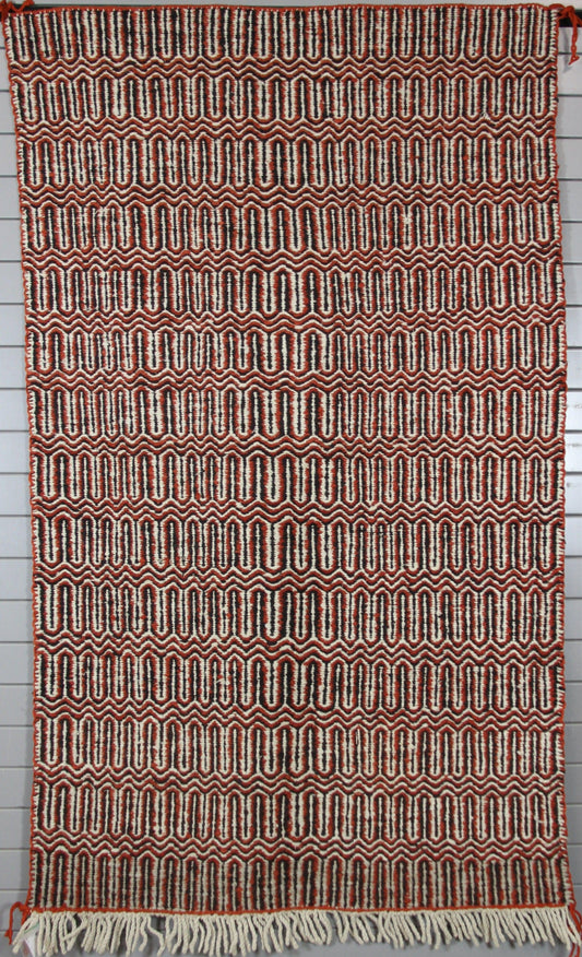 34" x 50" Diamond Twill with Fringe-Weaving-Navajo Weaving-Sorrel Sky Gallery