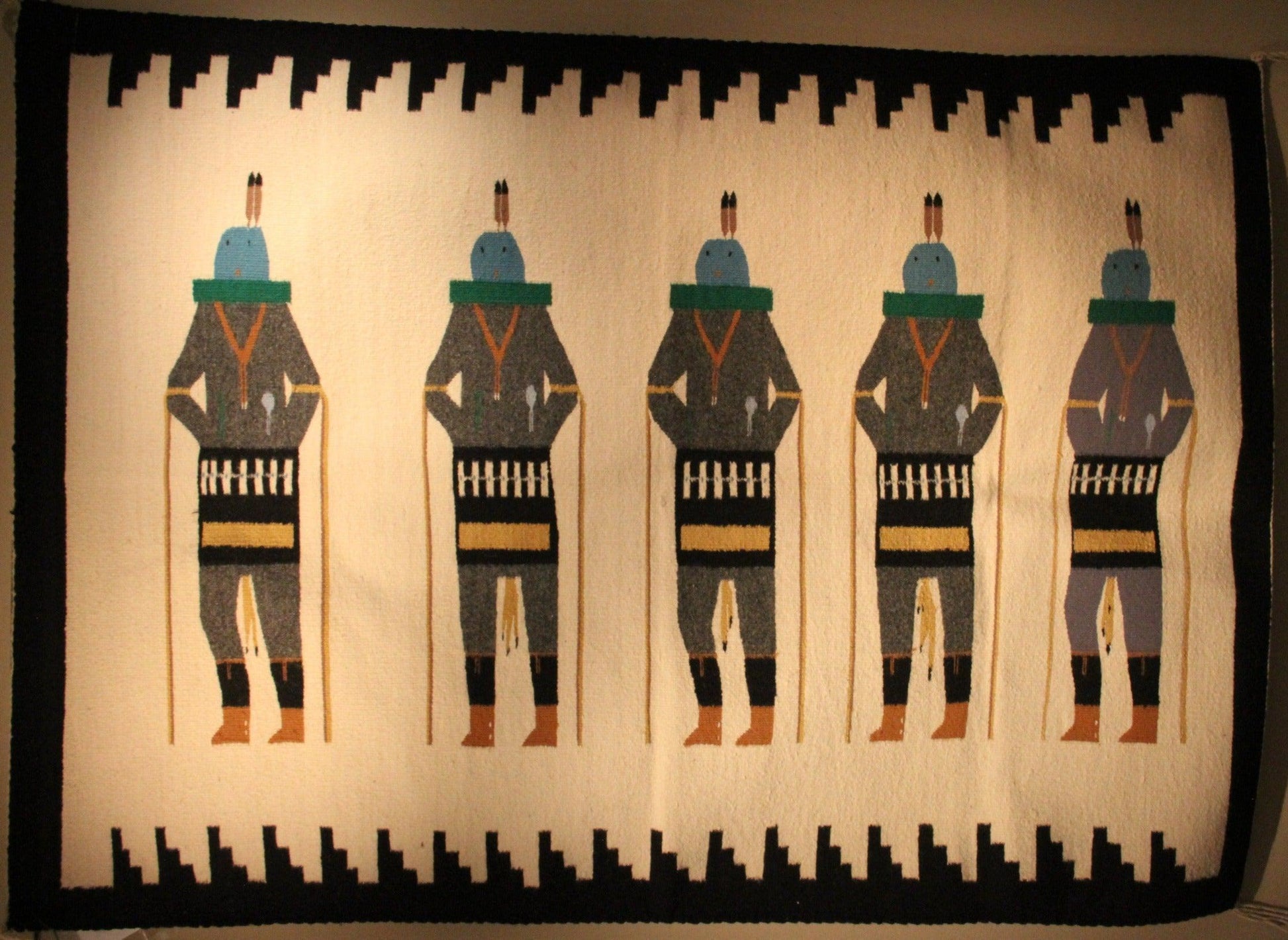 36" x 50" Yei bi chae-Weaving-Navajo Weaving-Sorrel Sky Gallery