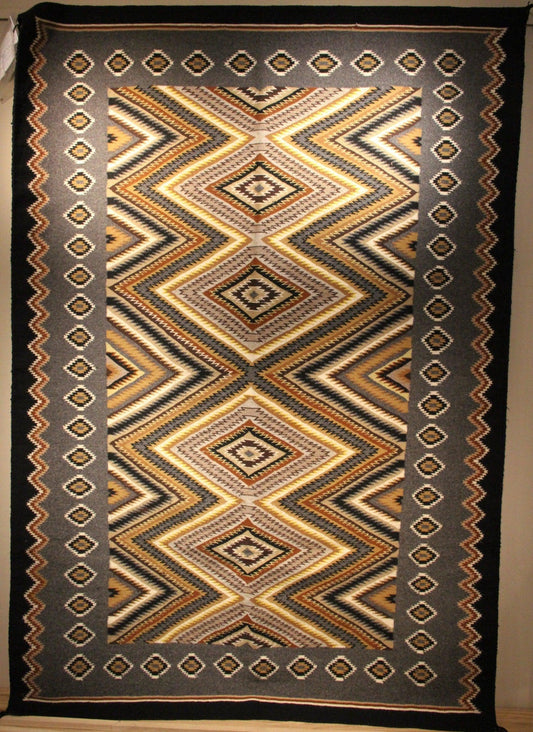 44" x 64" Teec Nos Pos-Weaving-Navajo Weaving-Sorrel Sky Gallery