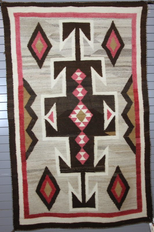 45.5" x 73" Klagetoh Circa 1930s-Weaving-Navajo Weaving-Sorrel Sky Gallery