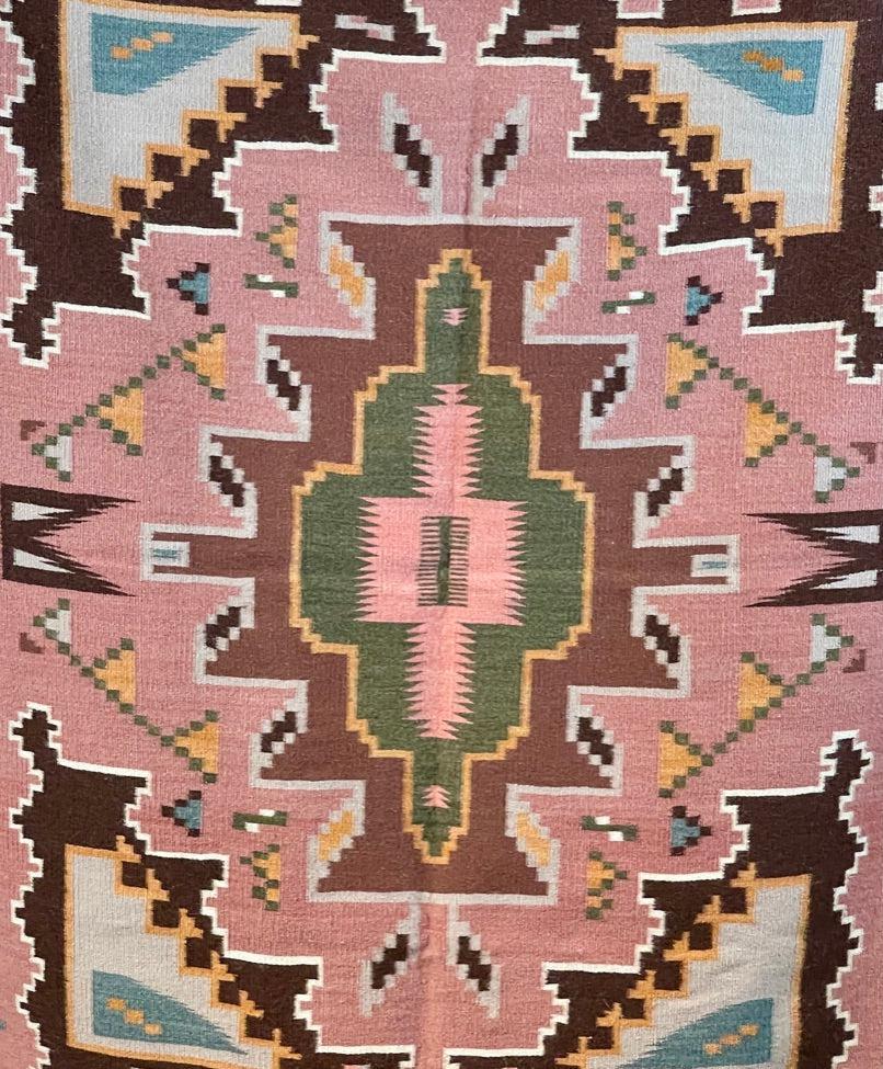 Burntwater Weaving by Elizabeth Roanhorse c1970s-Weaving-Navajo Weaving-Sorrel Sky Gallery