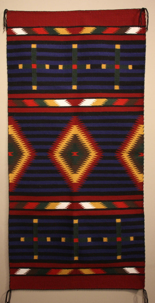 Germantown Revival by Millicent Platero Weaver-Weaving-Navajo Weaving-Sorrel Sky Gallery