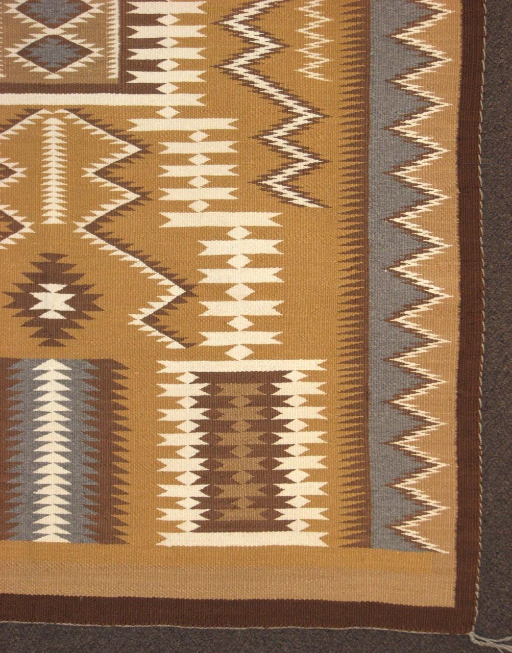 Navajo Rug - Storm Pattern Vegetal Dyed-Weaving-Navajo Weaving-Sorrel Sky Gallery