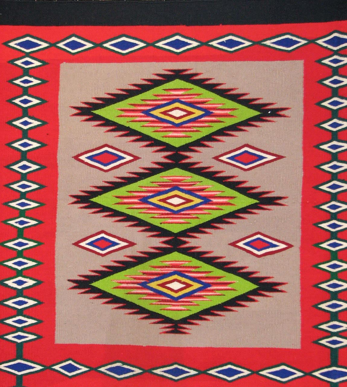 Navajo Weaving, Germantown Four in One-Weaving-Navajo Weaving-Sorrel Sky Gallery