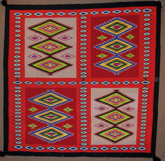 Navajo Weaving, Germantown Four in One-Weaving-Navajo Weaving-Sorrel Sky Gallery
