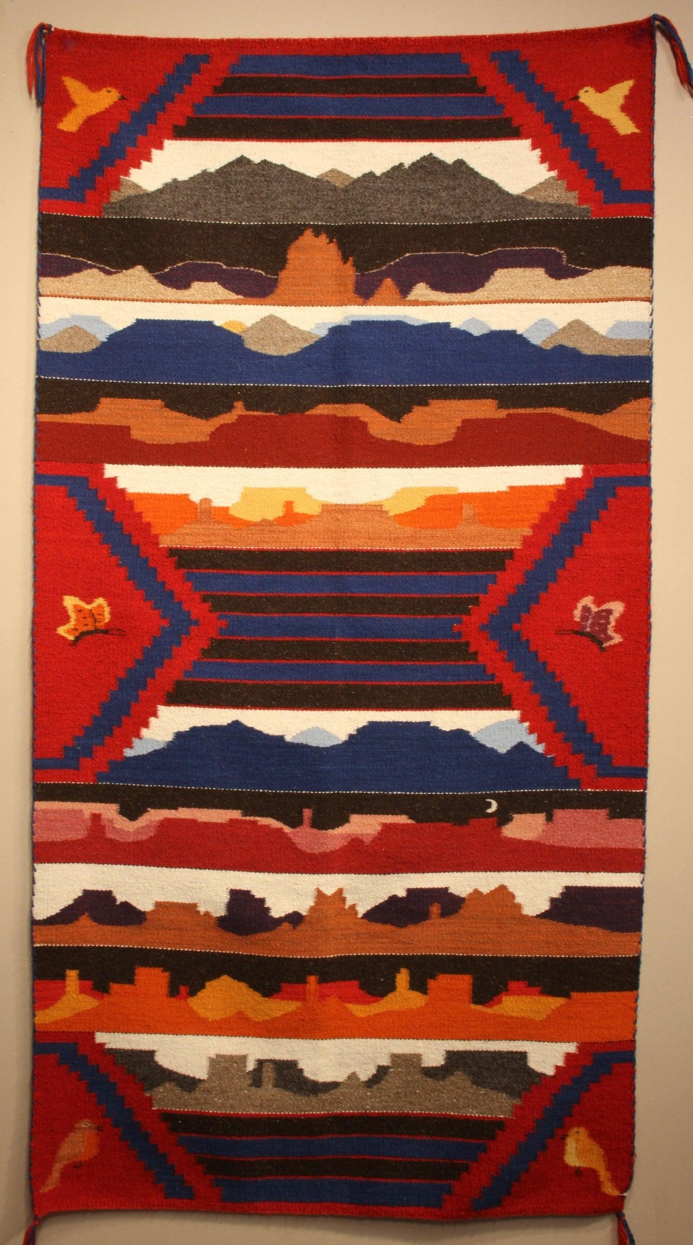 Pictorial Weaving by Tabitha Bitah-Weaving-Navajo Weaving-Sorrel Sky Gallery