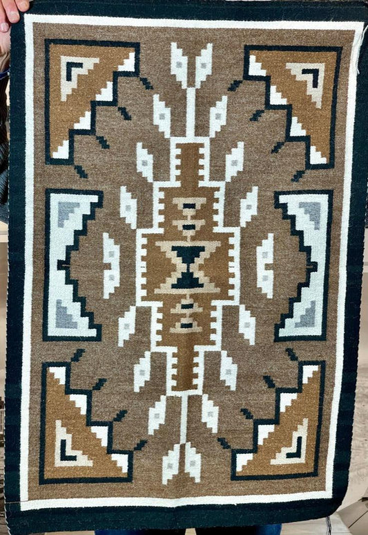 Two Grey Hills Sadie Nosman Weaver-Weaving-Navajo Weaving-Sorrel Sky Gallery