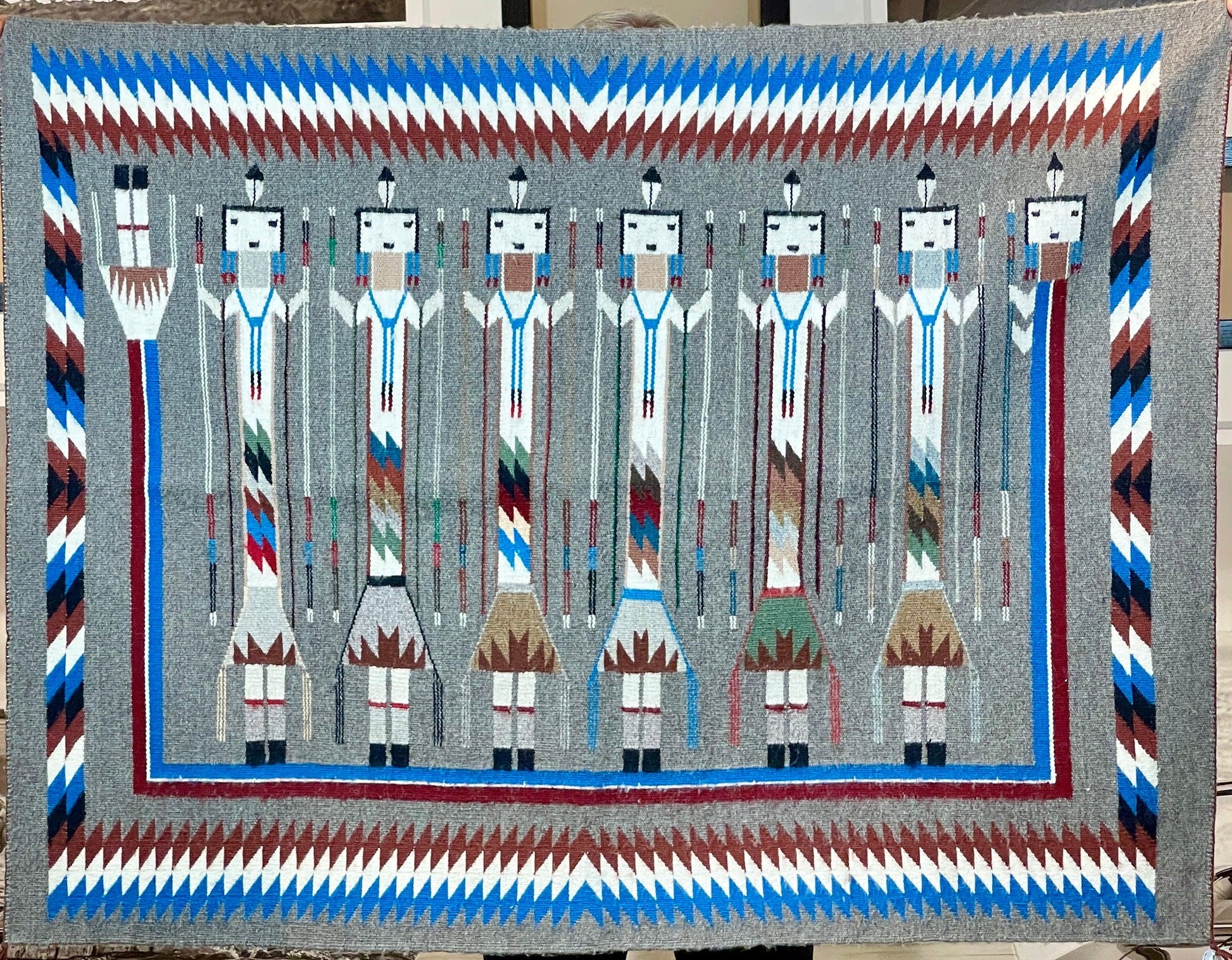 YEI Navajo Weaving by Lillie Lee-Weaving-Navajo Weaving-Sorrel Sky Gallery