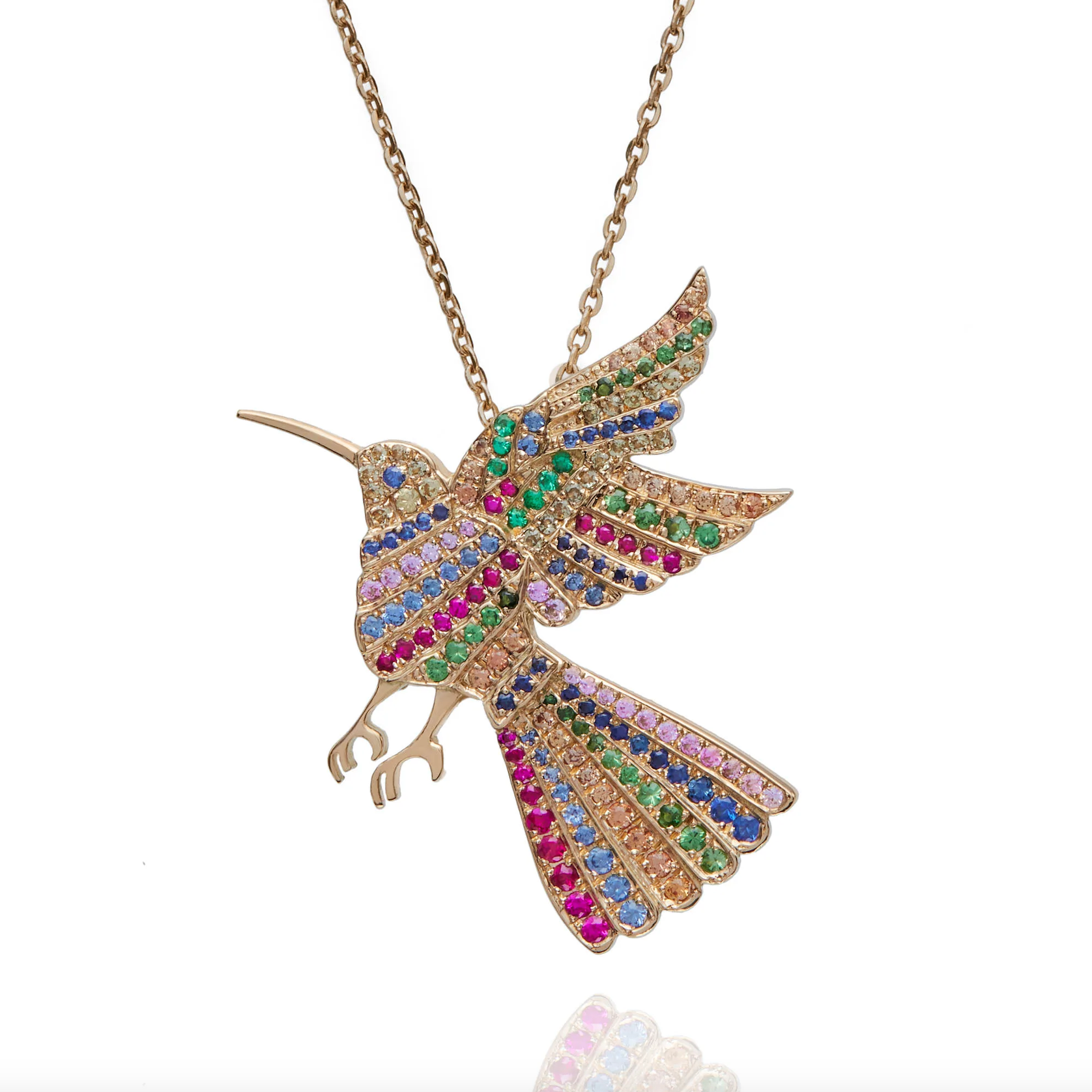 Hummingbird Confetti Necklace-Jewelry-Nayla Shami-Sorrel Sky Gallery
