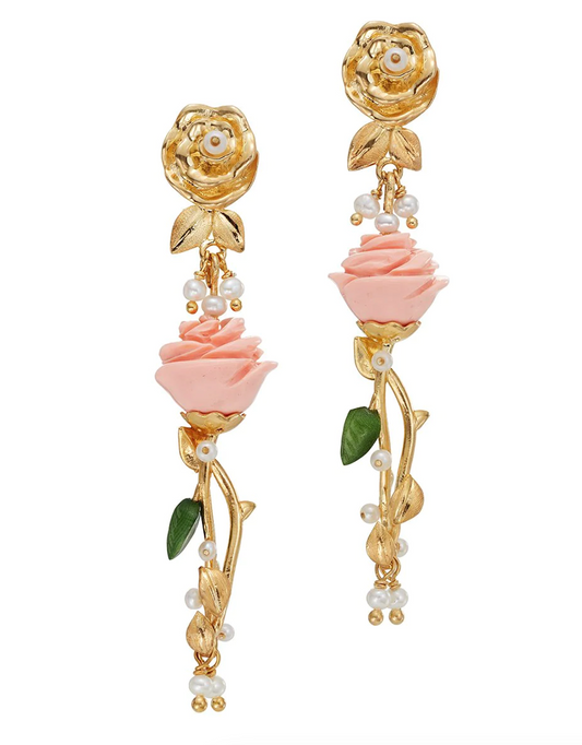 The Bellini Pink Earrings-Jewelry-Of Rare Origin-Sorrel Sky Gallery