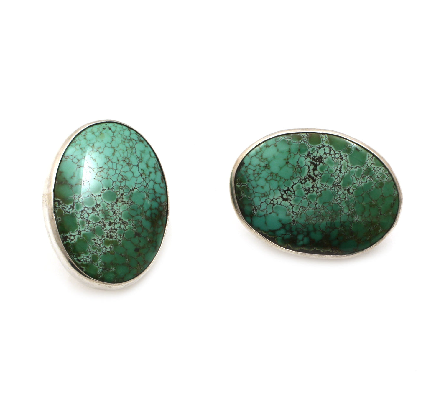 Oval Turquoise Earrings