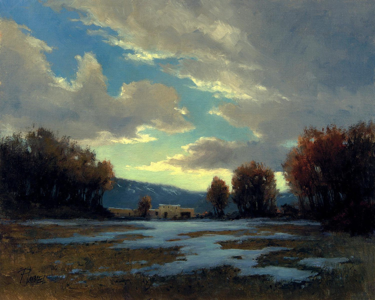 Just Around Sundown-Painting-Peggy Immel-Sorrel Sky Gallery