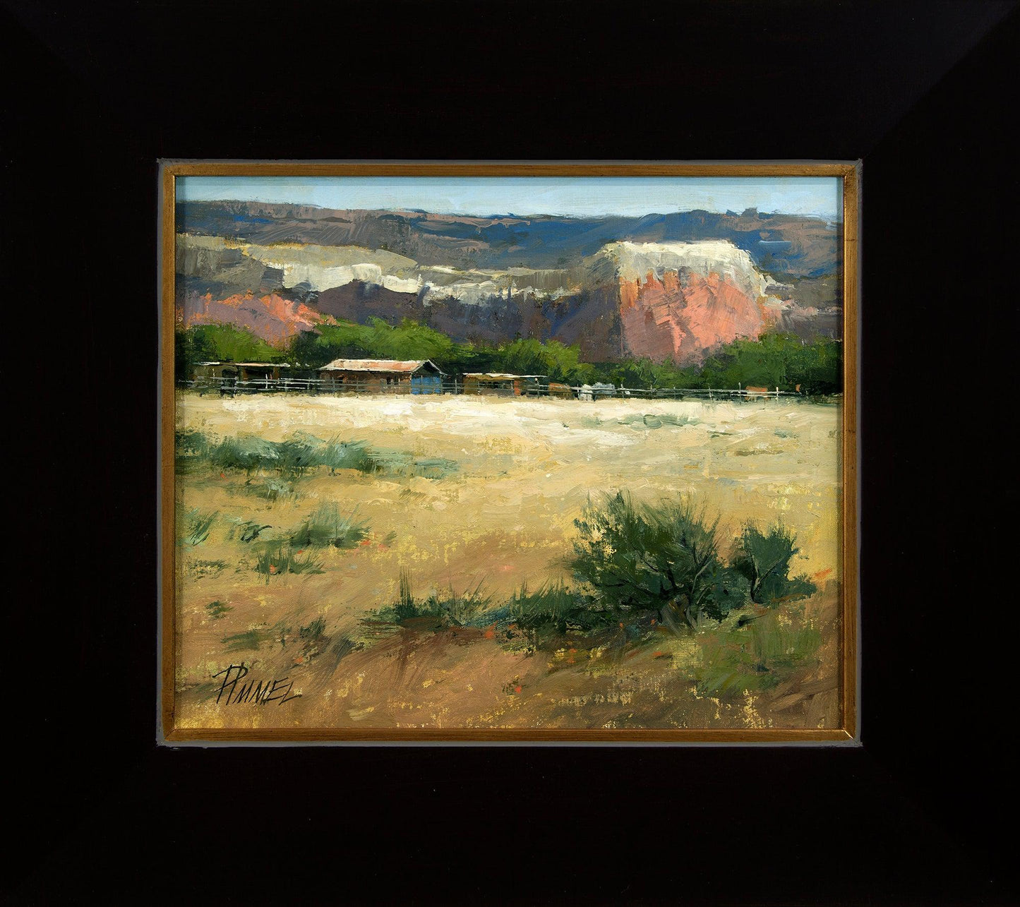 The Horse Corral, Ghost Ranch-Painting-Peggy Immel-Sorrel Sky Gallery