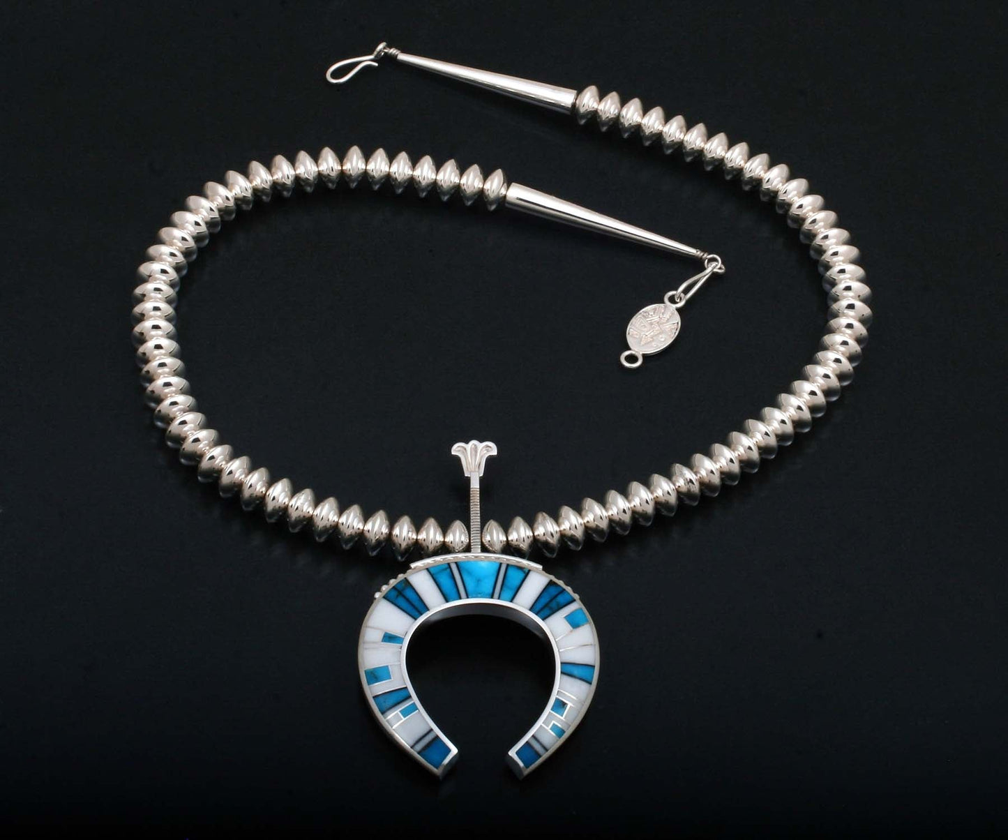 Naja Necklace Inlay - White-Jewelry-Ray Tracey-Sorrel Sky Gallery