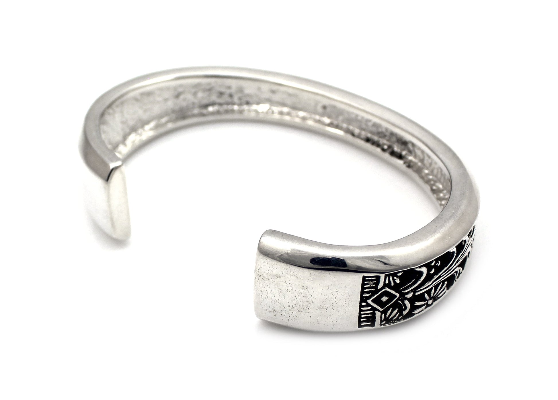 All Silver Carver Cuff Bracelet-jewelry-Ray Tracey-Sorrel Sky Gallery
