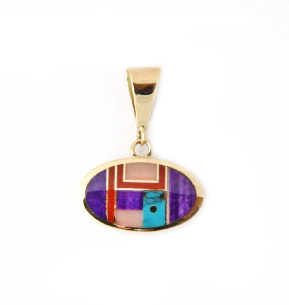 Gold Oval Pendant-jewelry-Ray Tracey-Sorrel Sky Gallery