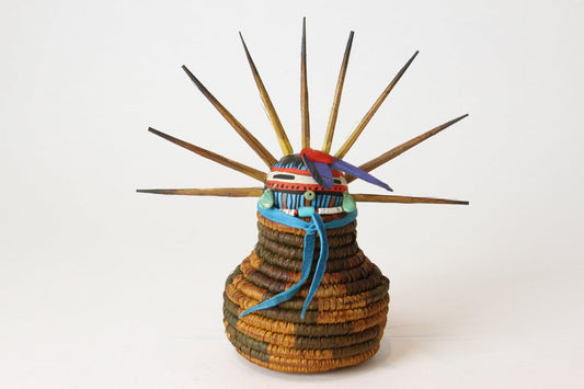 Basket Pre-historic Kachina-Gourd-Robert Rivera-Sorrel Sky Gallery
