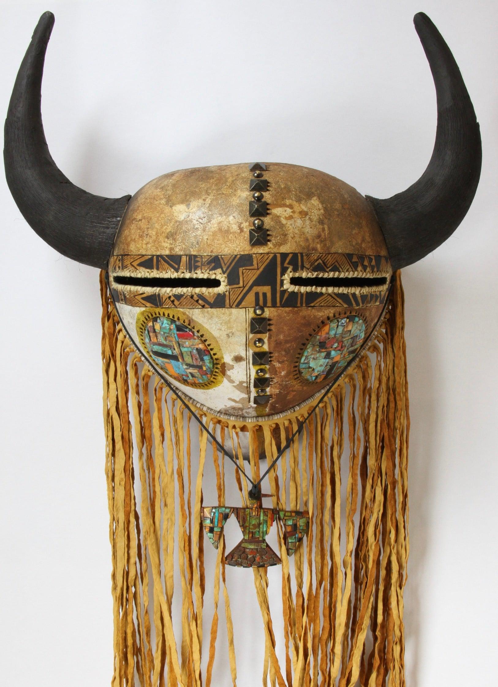 Buffalo Mask-Gourd-Robert Rivera-Sorrel Sky Gallery