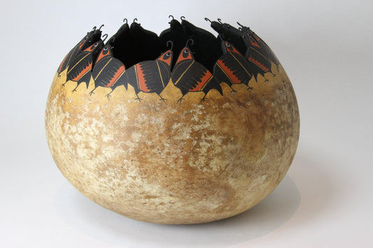 Cut Out Quail Bowl-Gourd-Robert Rivera-Sorrel Sky Gallery