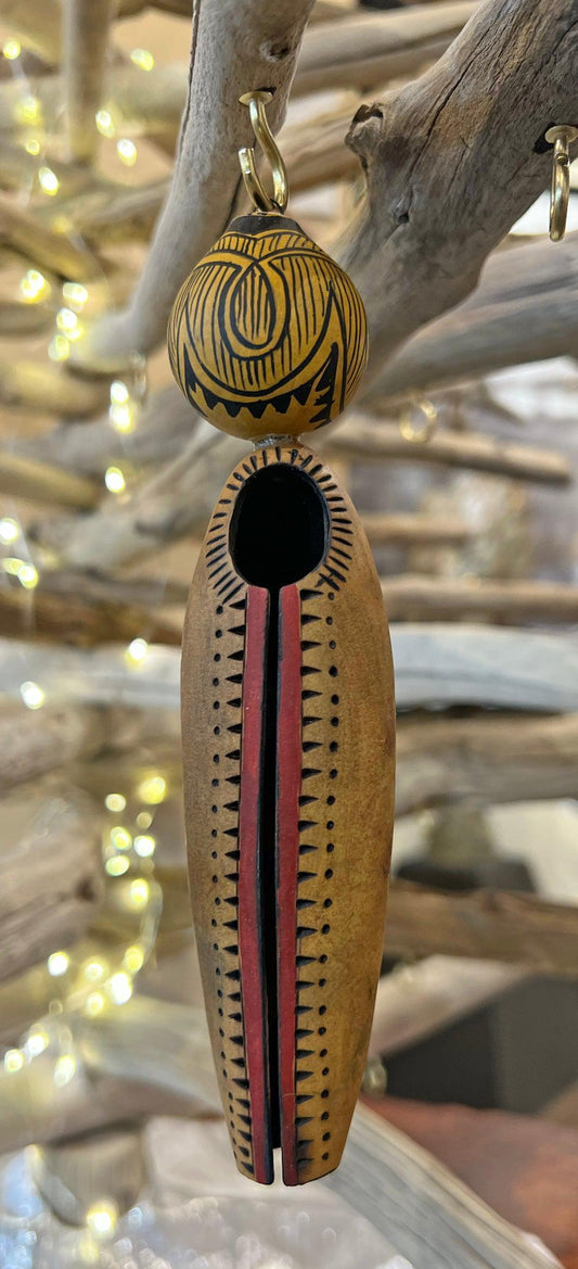 Lady With Pot Ornament-Gourd-Robert Rivera-Sorrel Sky Gallery