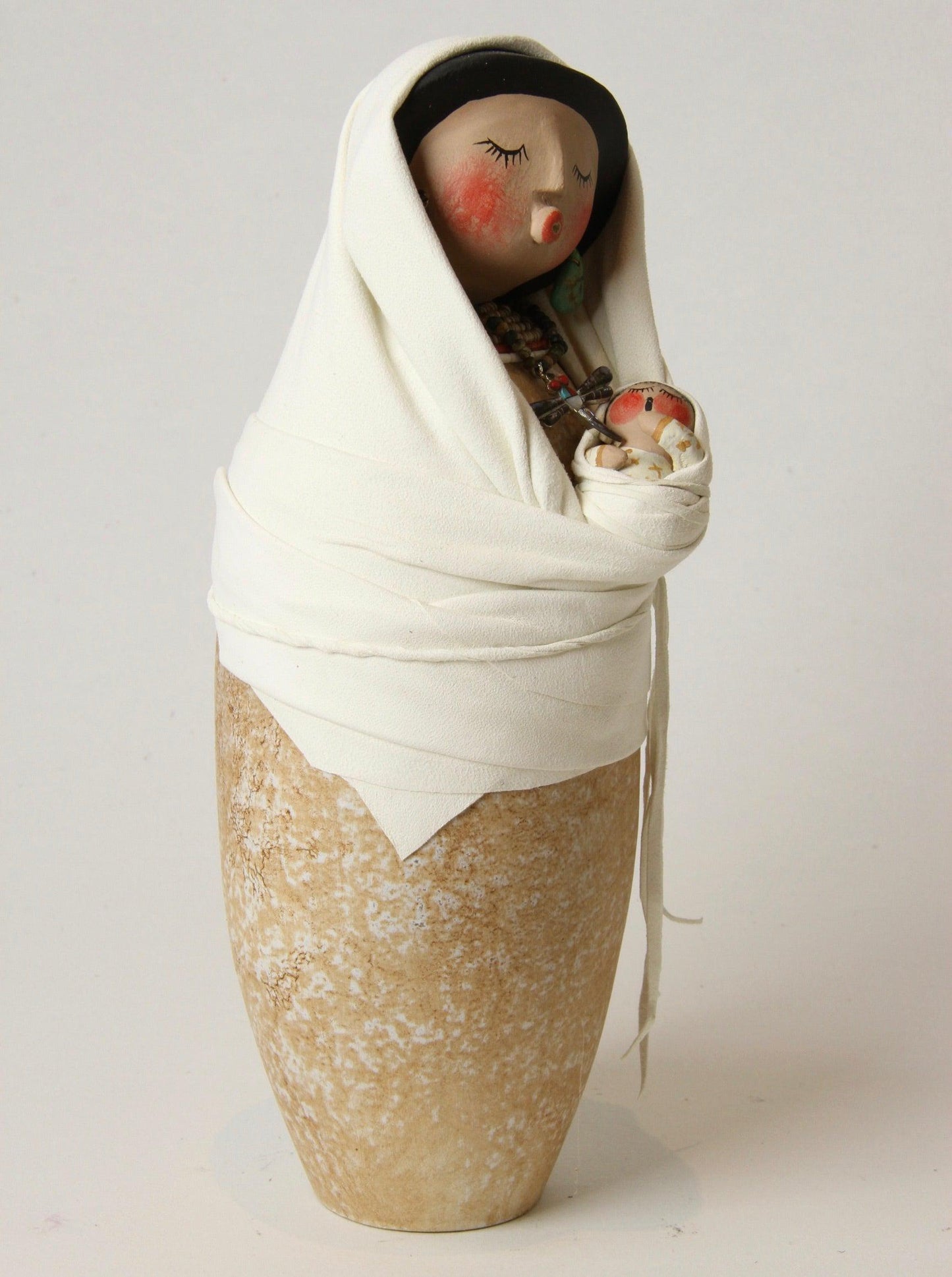 Mother and Child in White-Gourd-Robert Rivera-Sorrel Sky Gallery