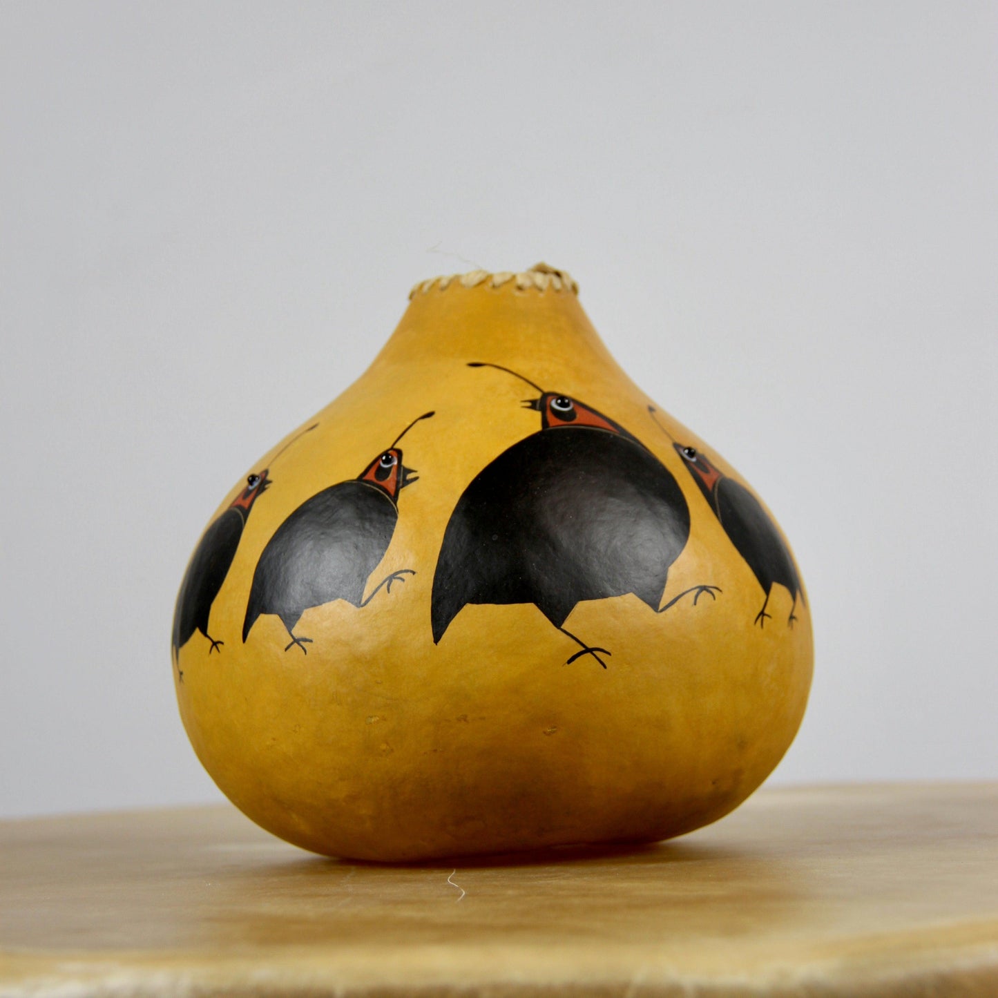 Quail Gourd Bowl-Gourd-Robert Rivera-Sorrel Sky Gallery