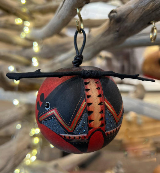 Red Fetish Bear Ornament-Gourd-Robert Rivera-Sorrel Sky Gallery