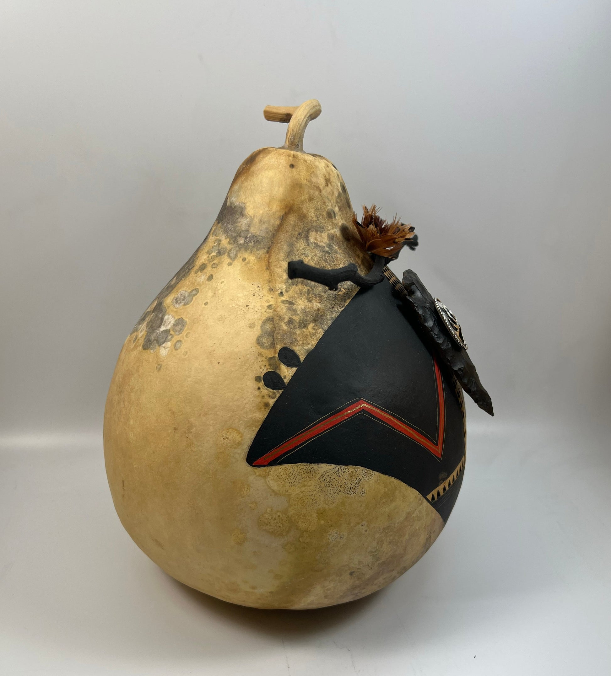 Fetish Bear Gourd Bowl-Jewelry-Robert Rivera-Sorrel Sky Gallery