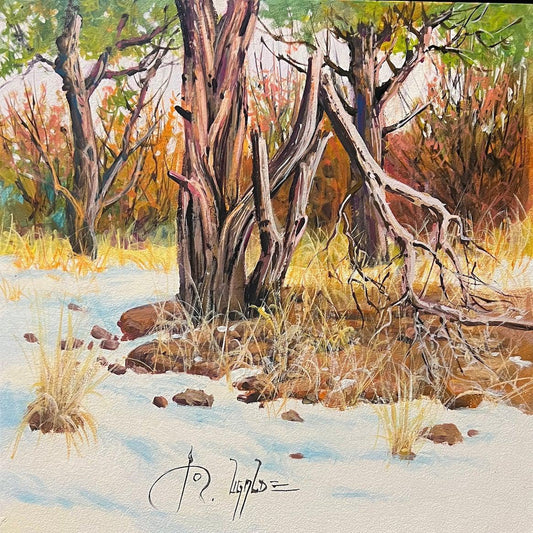 Mesa Verde Juniper II-Painting-Roberto Ugalde-Sorrel Sky Gallery