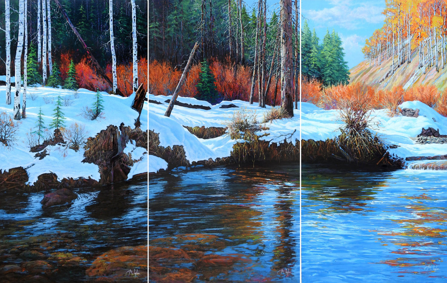 Triptych - Untitled-Painting-Roberto Ugalde-Sorrel Sky Gallery