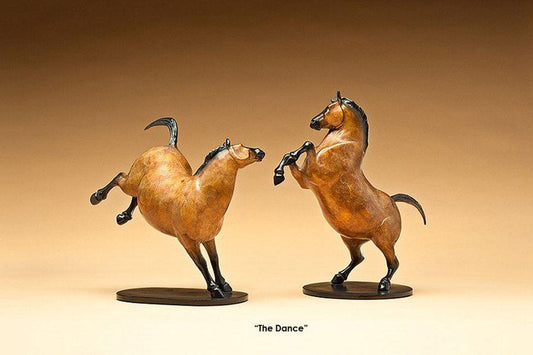 The Dance - Set of 2 (Bucking & Rearing)-Sculpture-Star Liana York-Sorrel Sky Gallery