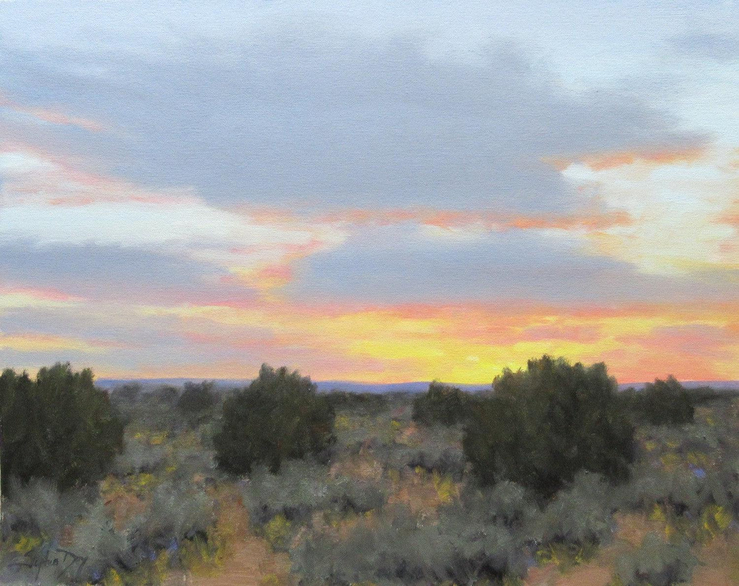 Clouds Breaking - Evening-painting-Stephen Day-Sorrel Sky Gallery