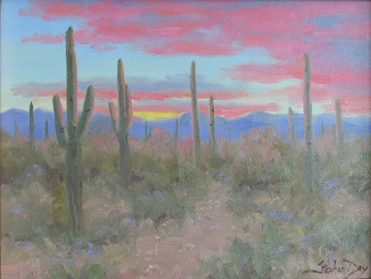 Evening In The Sonoran Desert-painting-Stephen Day-Sorrel Sky Gallery