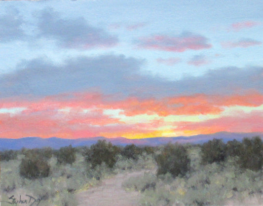 Sunset View Near Costilla, NM-painting-Stephen Day-Sorrel Sky Gallery