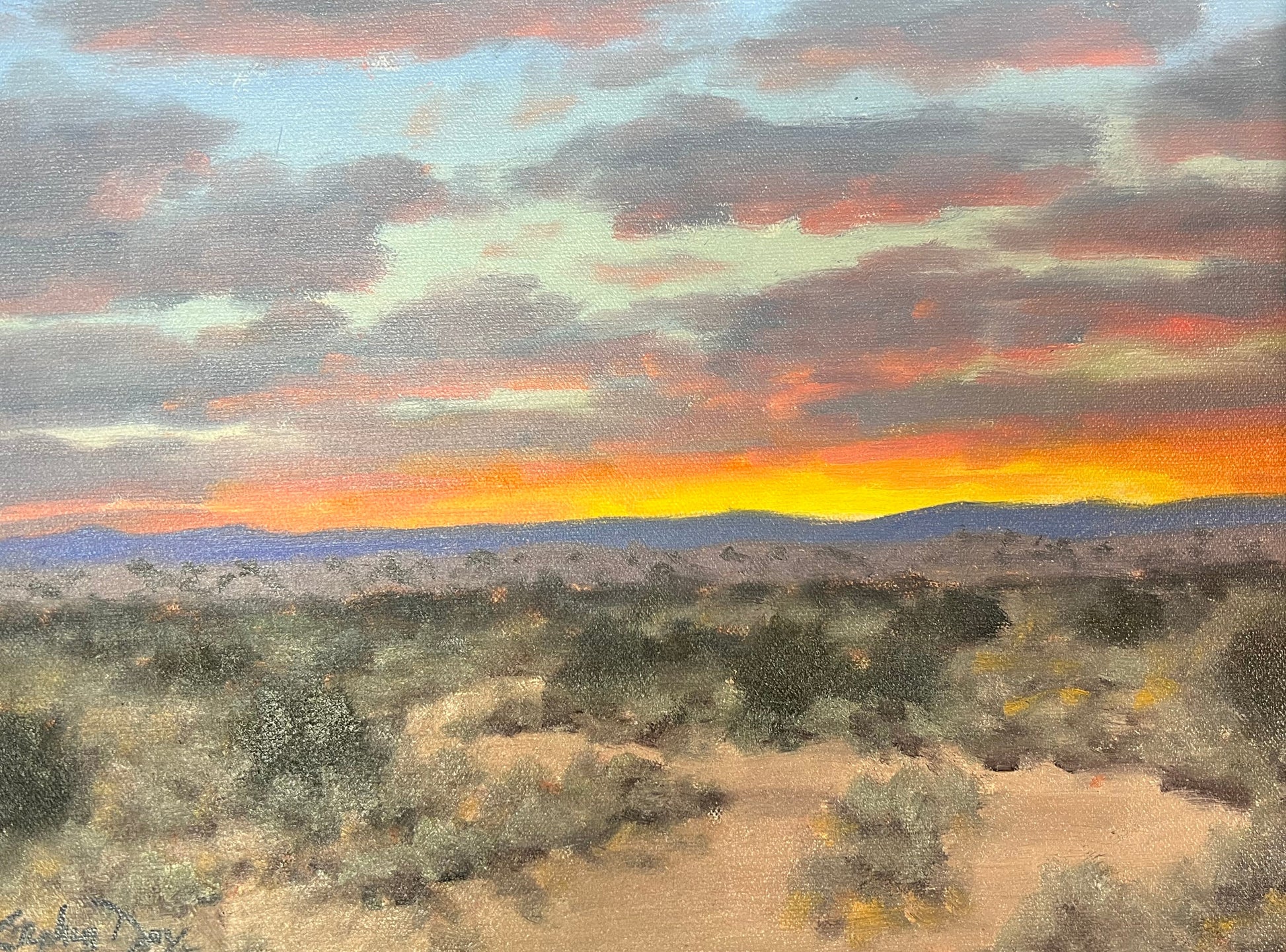 Wide Arroyo – Evening-painting-Stephen Day-Sorrel Sky Gallery