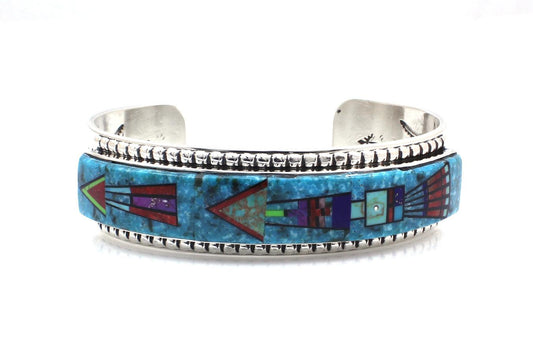 Inlay Cuff Bracelet-Jewelry-Sylvana Apache-Sorrel Sky Gallery