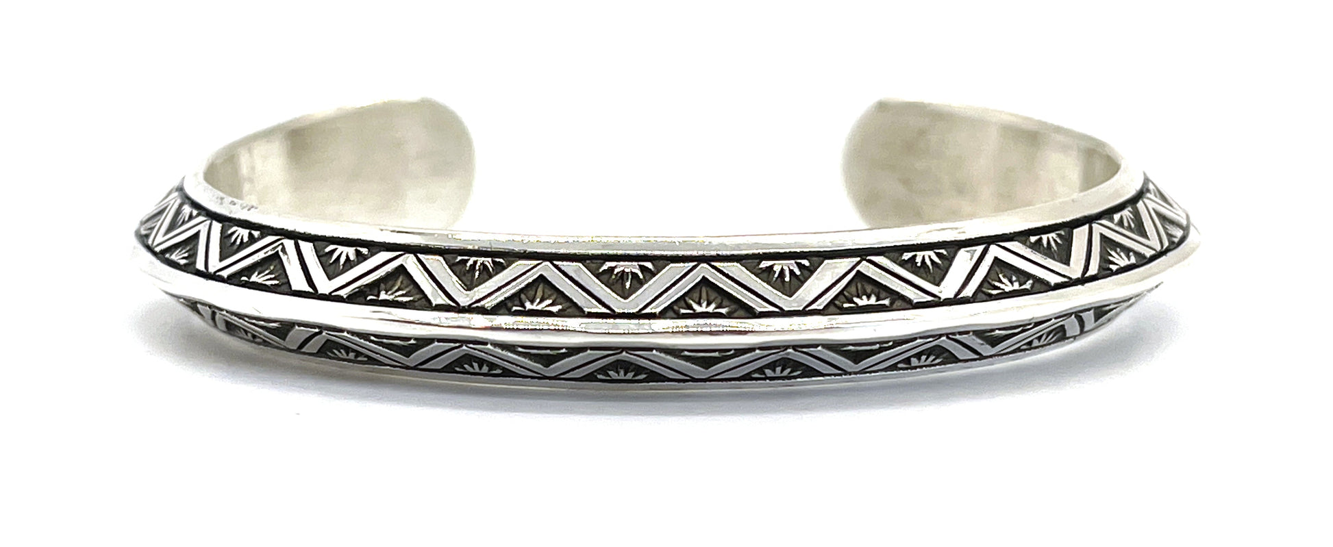 Silver Triangle Bracelet-jewelry-Sylvana Apache-Sorrel Sky Gallery