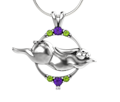 Rabbit Flyer Pendant-Jewelry-Tim Cherry-Sorrel Sky Gallery