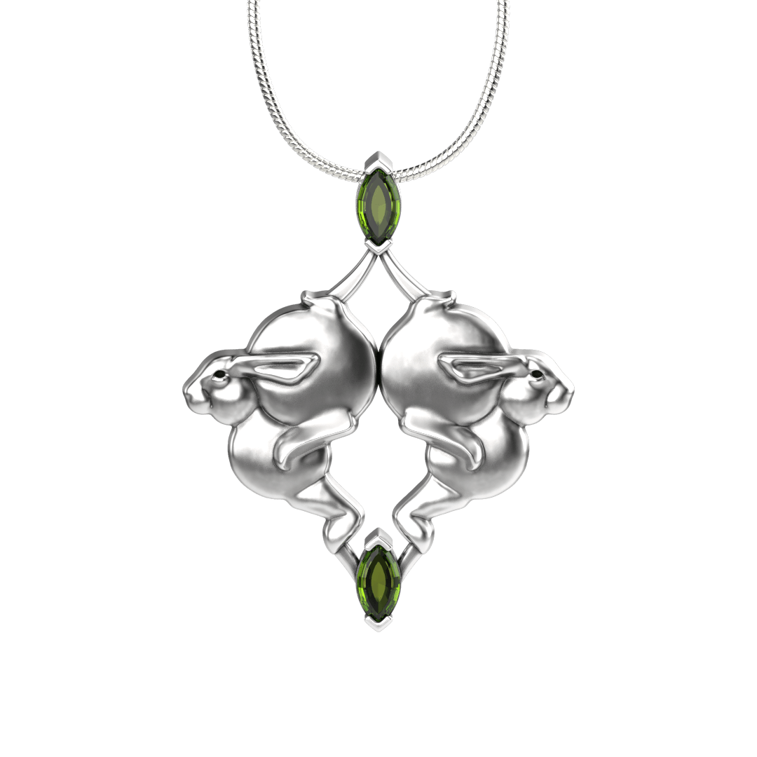 Rabbit Rabbit Pendant-Jewelry-Tim Cherry-Sorrel Sky Gallery