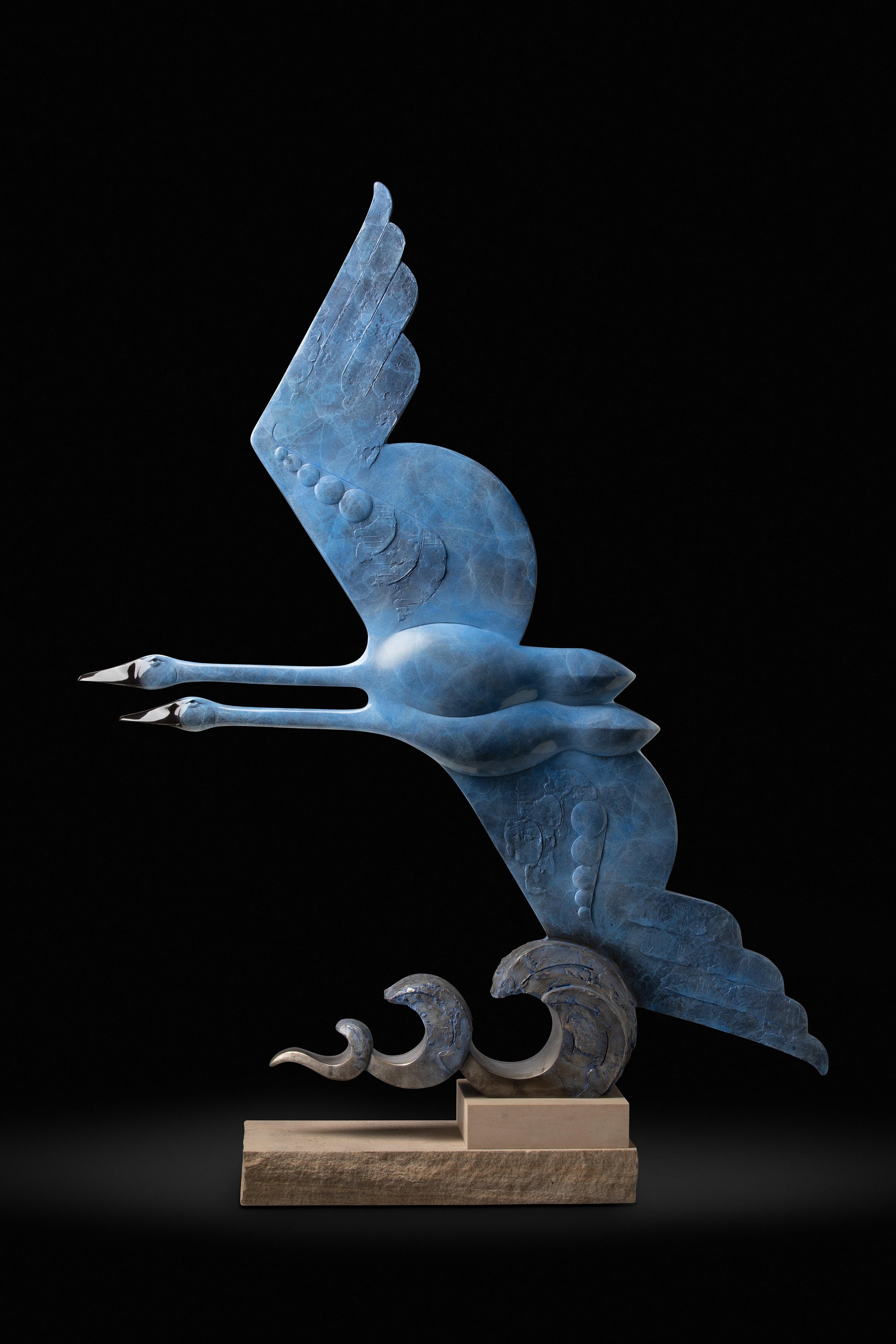 Against the Wind (Monument)-Sculpture-Tim Cherry-Sorrel Sky Gallery