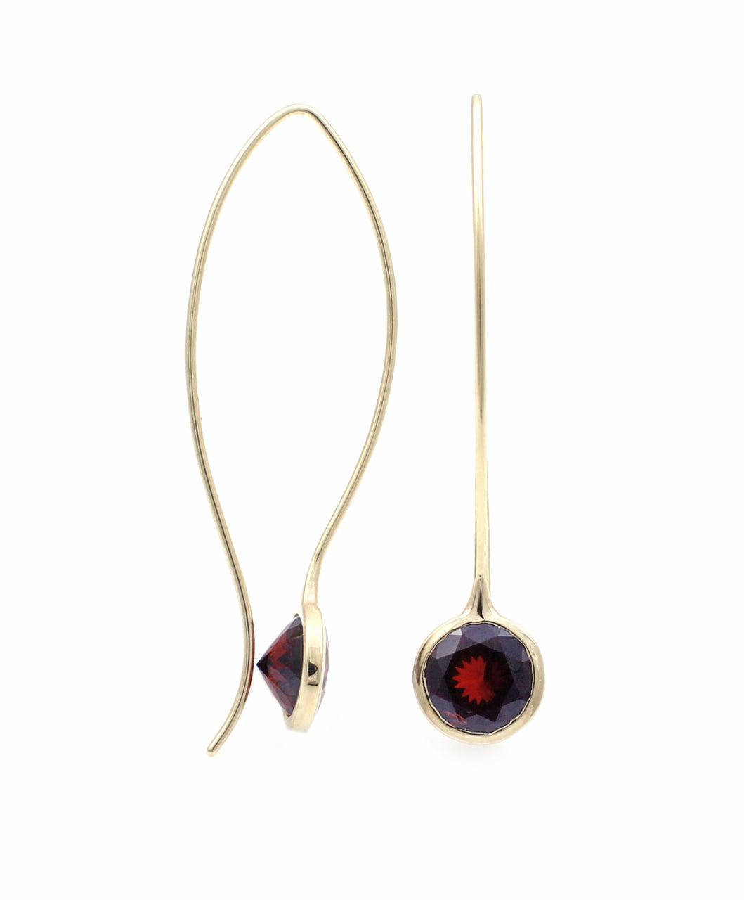 Red Garnet Comet Earrings-Jewelry-Toby Pomeroy-Sorrel Sky Gallery