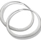 Sterling Silver Eclipse Hoop Earrings