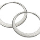 Sterling Silver Eclipse Hoop Earrings