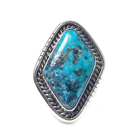 McGuinness Turquoise Sterling Silver Ring-Jewelry-Victor Gabriel-Sorrel Sky Gallery