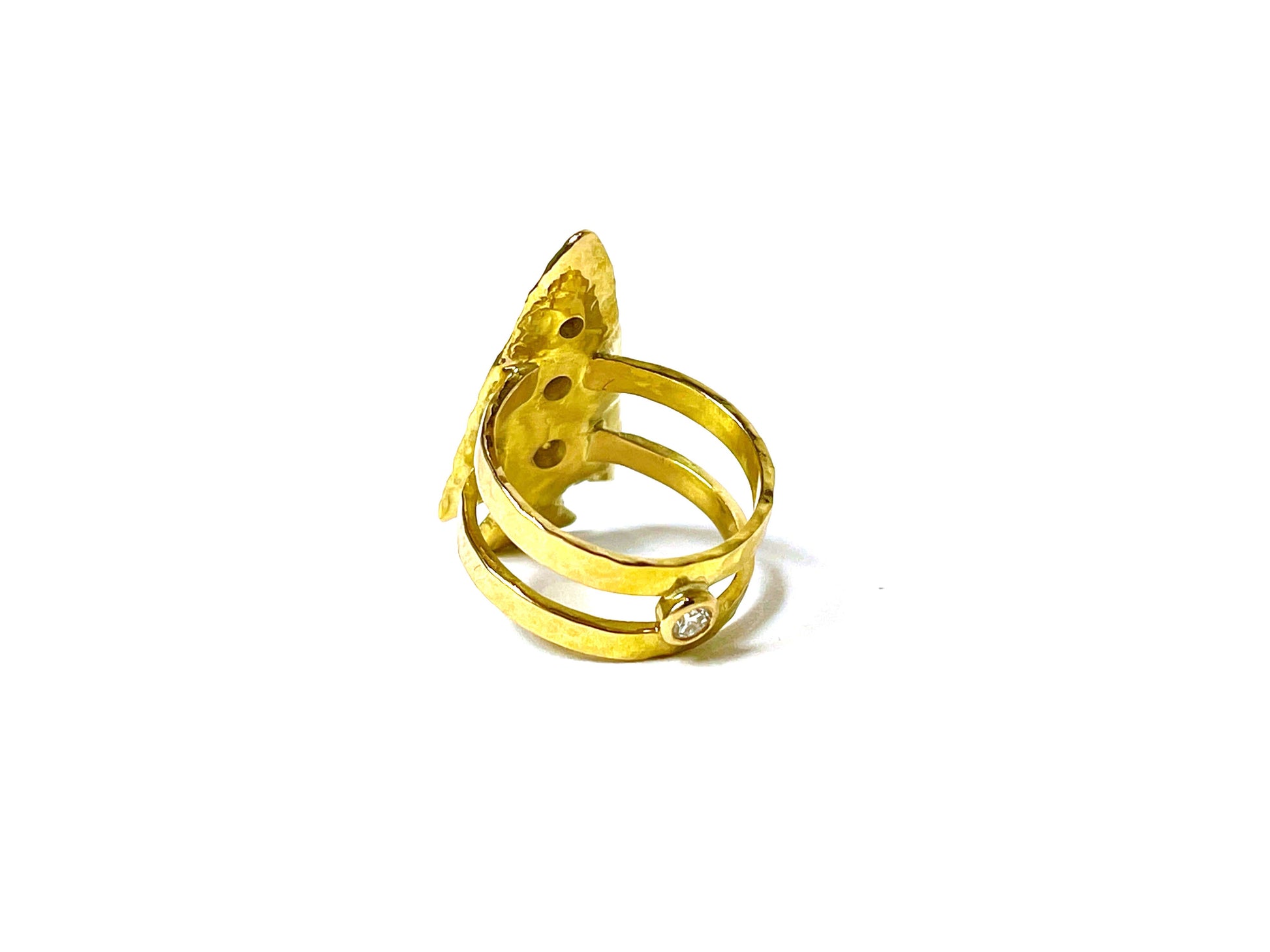 18K Gold Diamond Arrowhead Ring-Jewelry-Victoria Adams-Sorrel Sky Gallery