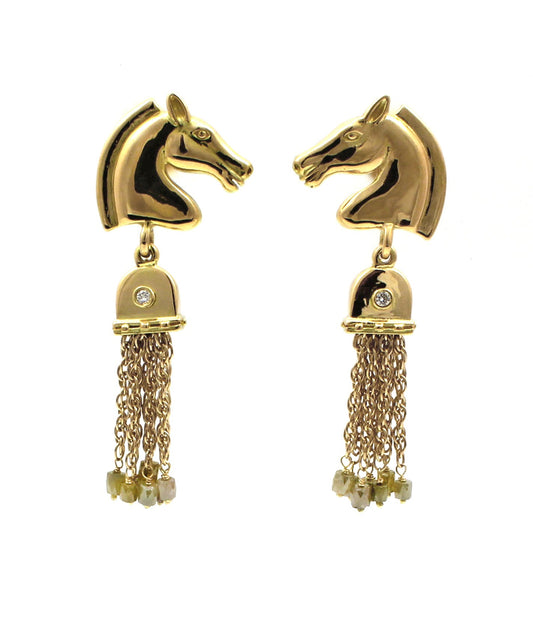 Horse Head Earrings-Jewelry-Victoria Adams-Sorrel Sky Gallery