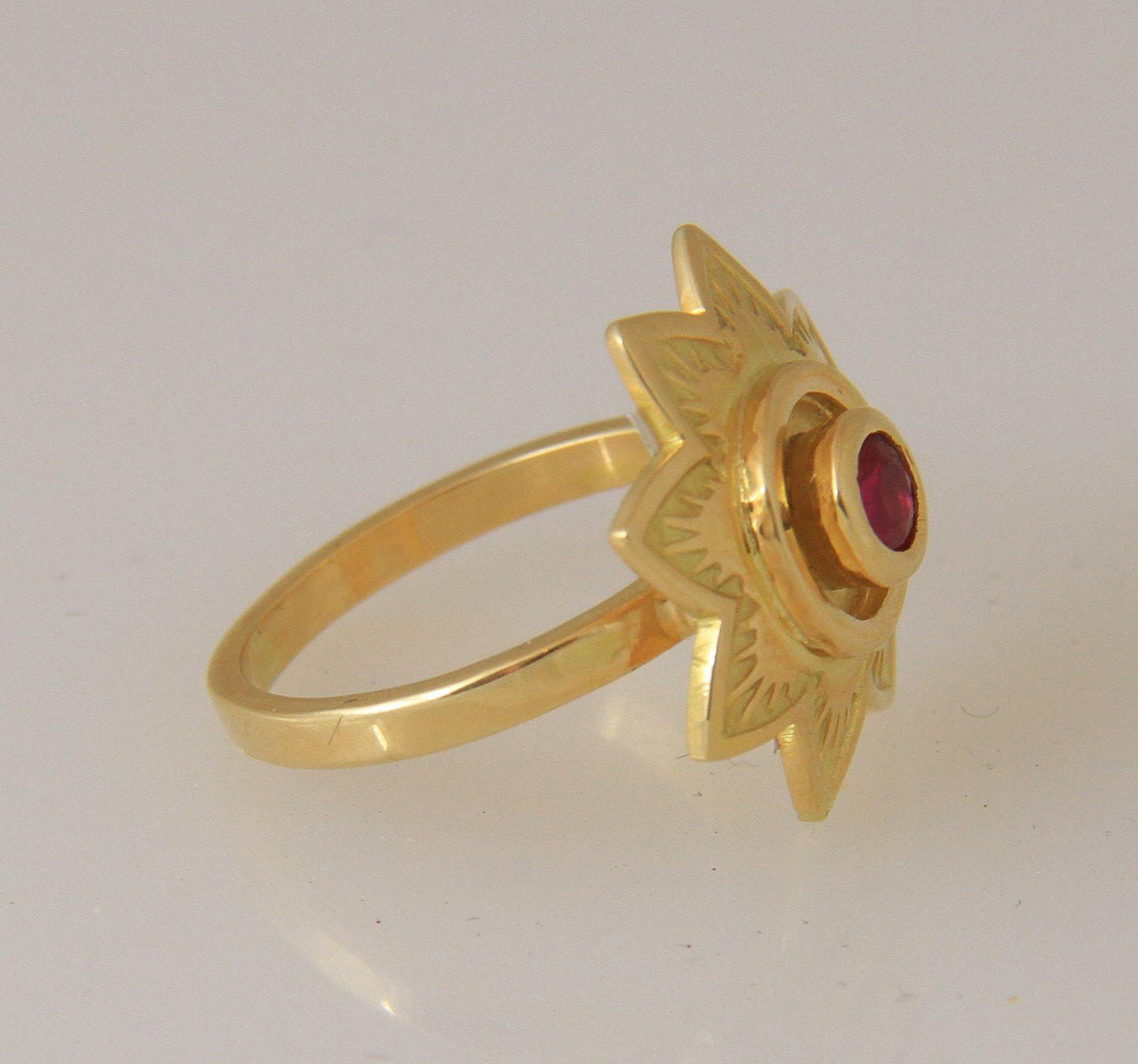 Ruby Starburst Ring