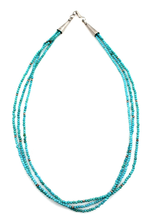 Three Strand Turquoise Necklace