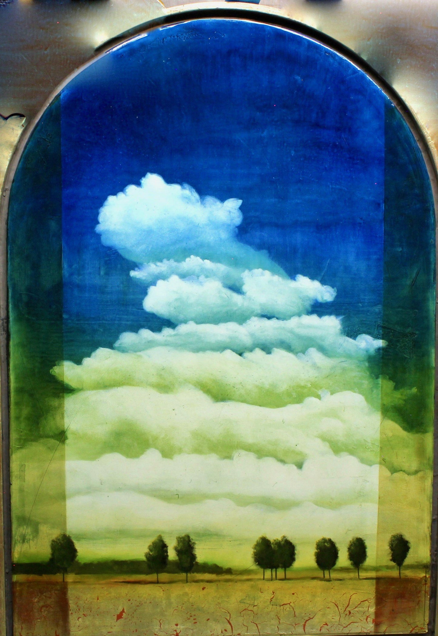 Aline Randle-Sorrel Sky Gallery-Painting-New Mexico Clouds