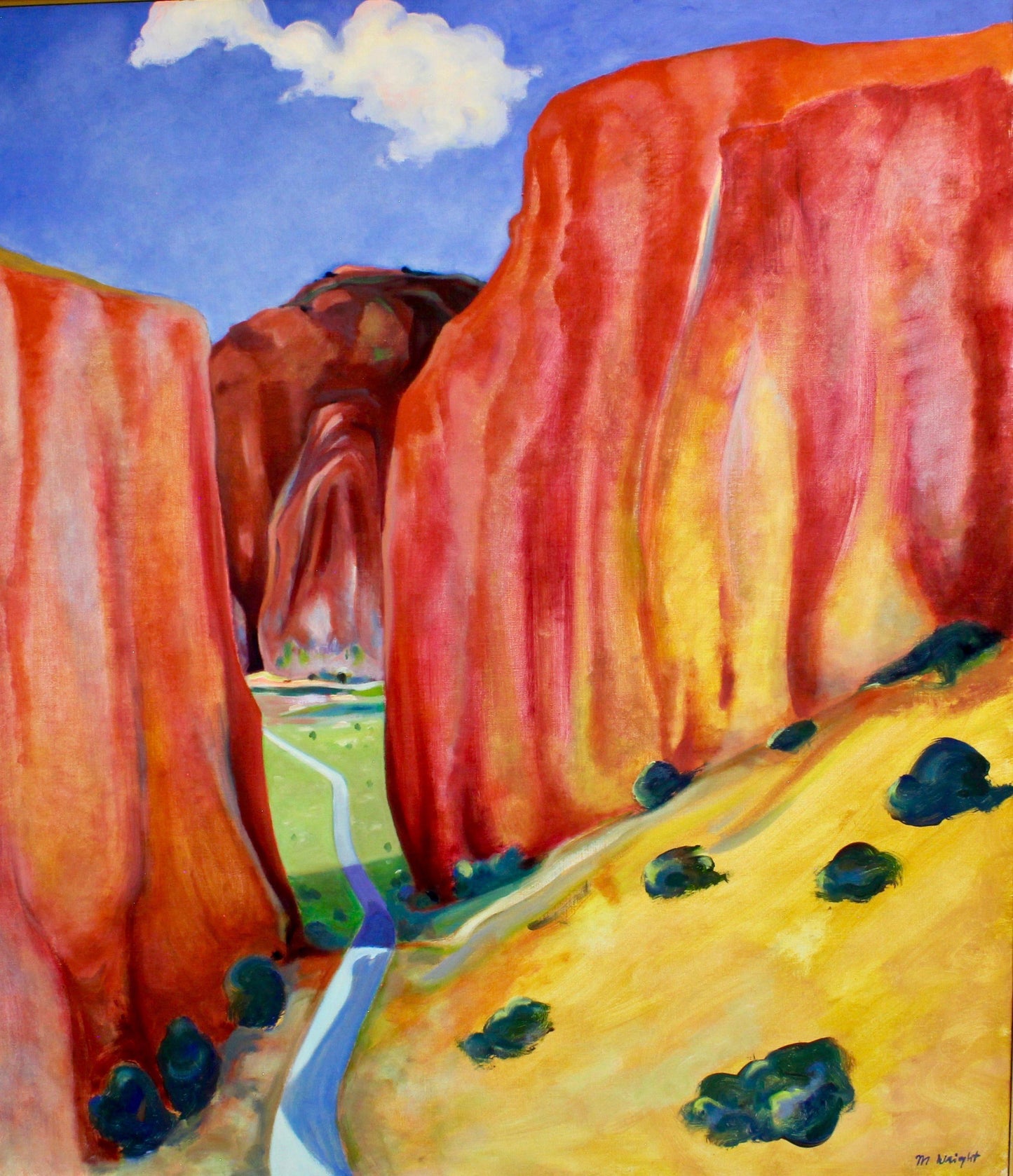 Aline Randle-Sorrel Sky Gallery-Painting-Road to Chama